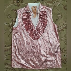 No. 21 N21 Pink Sequin Top - Size 40 (Italy)